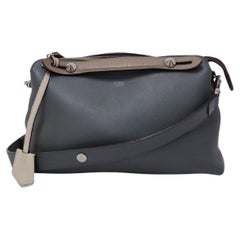 Fendi "By The Way" Grey Leather Shoulder Bag