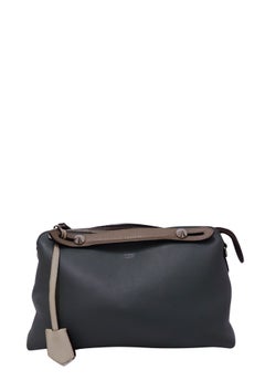Fendi "By The Way" Grey Leather Shoulder Bag
