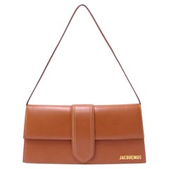 Jacquemus Le Bambino Long Brown Leather Shoulder Bag