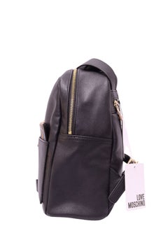 Love Moschino Black Multicolor Logo Backpack