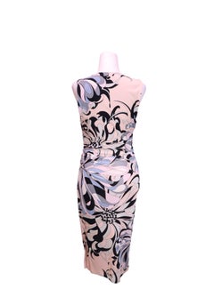 Emilio Pucci Floral Print Sleeveless Wrap Midi Dress - US 6 / EU 36