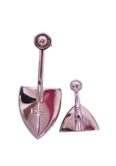 Christian Dior Asymmetrical Crystal & Stone Drop Earrings