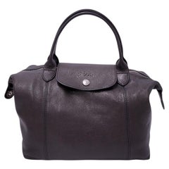 Borsa Longchamp Le Pliage Cuir in pelle con manico superiore