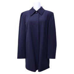 Givenchy Navy Single-Button Longline Blazer Coat - US 10