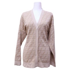 Fendi FF Monogram Long Cardigan - US 8 / IT 44
