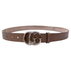 Gucci Double G Ledergürtel – EU 34