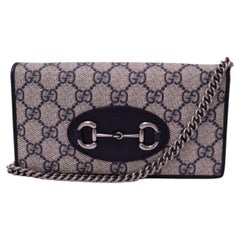 Gucci Horsebit 1955 GG Supreme Wallet on Chain