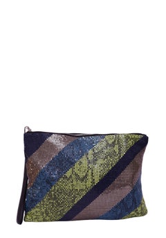 BCBGMAXAZRIA Pochette da polso con stampa serpente multicolore