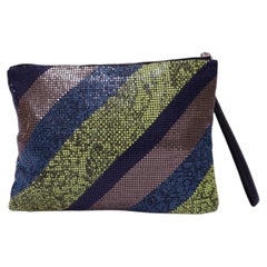 BCBGMAXAZRIA Pochette da polso con stampa serpente multicolore