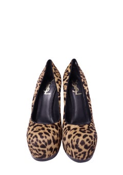 Saint Laurent Leopard Print Platform Stiletto Pumps - EU 39.5