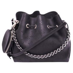 Louis Vuitton Black Mahina Leather Bella Bucket Bag