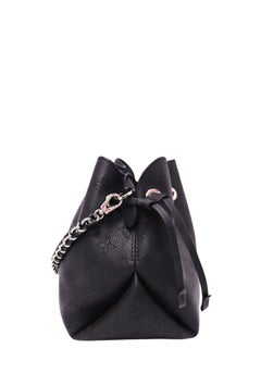Louis Vuitton Black Mahina Leather Bella Bucket Bag