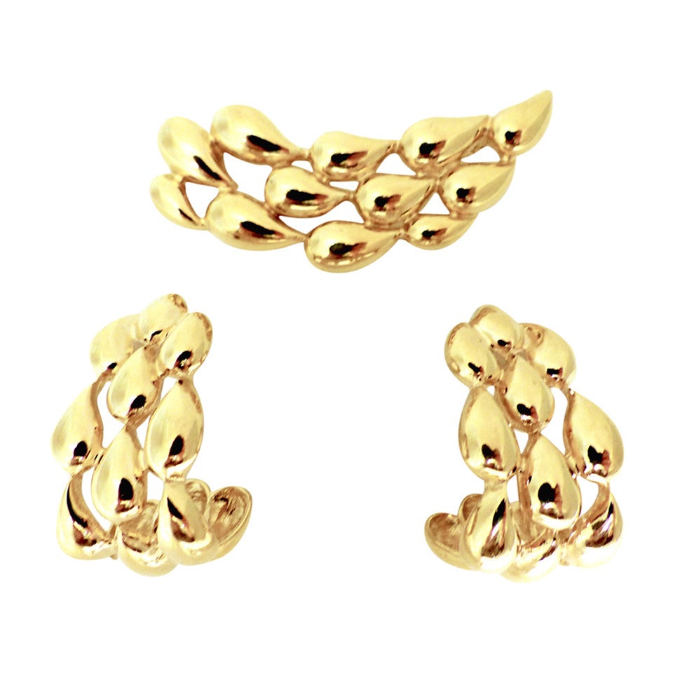 Givenchy Vintage Pin and Earrings For Sale at 1stdibs