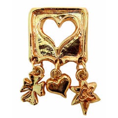 Vintage Christian LaCroix Paris Hearts Pin