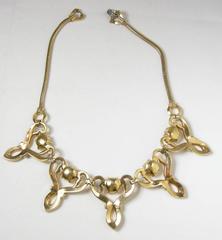 Vintage 40s Mazer Brothers Rhinestone Necklace