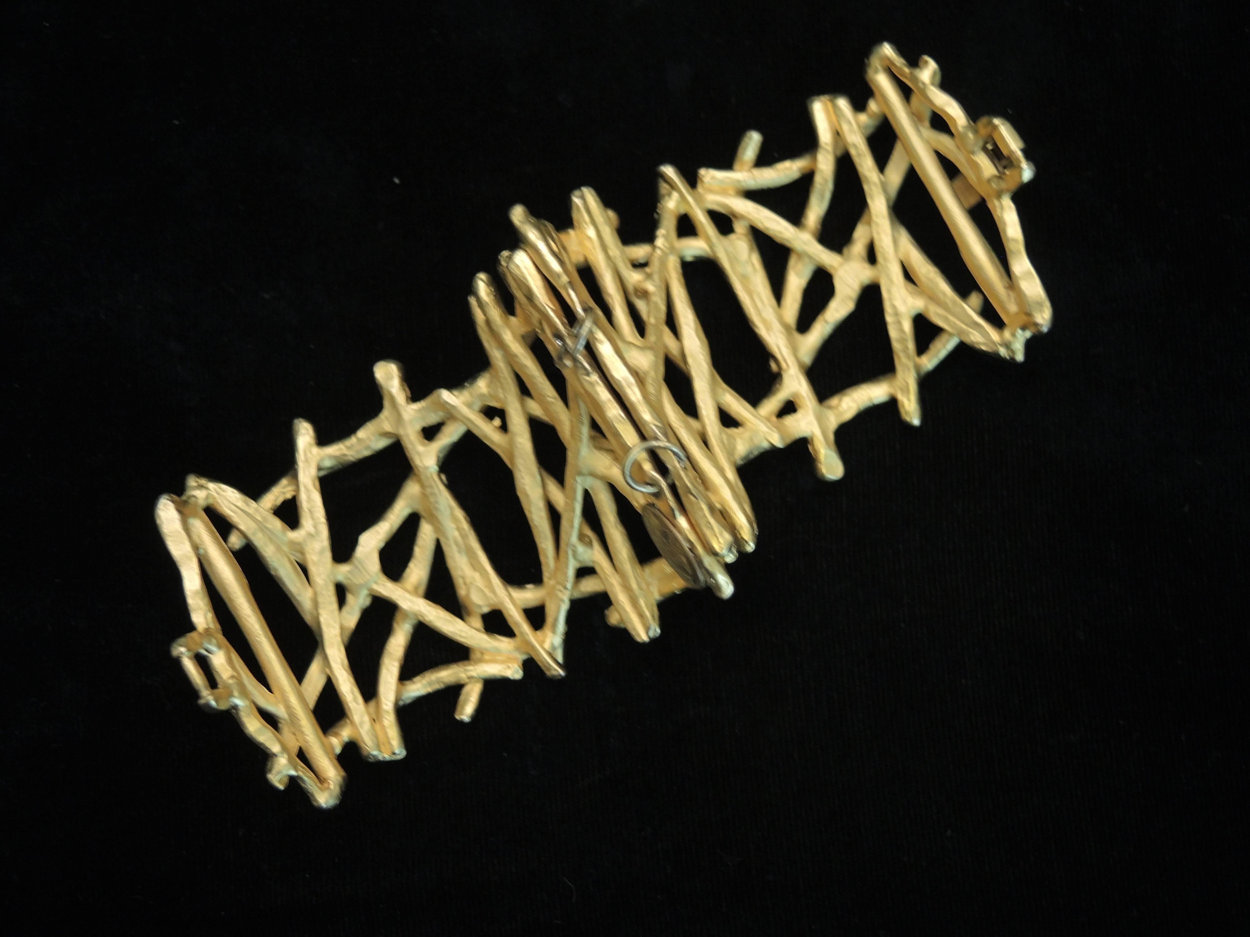 Vintage 90s Christian LaCroix ‘Branches’ Bracelet In Excellent Condition In New York, NY