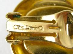 Christian Dior Vintage Faux Lapis Earrings