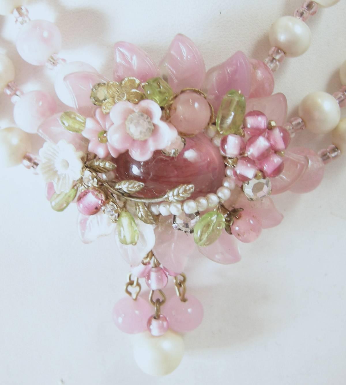 miriam haskell pearl necklace vintage