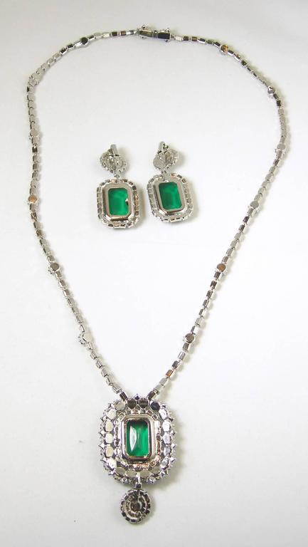 Faux Leather Set With Rhinestone Detail