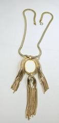 Vintage 1940s Faux Ivory Retro Necklace