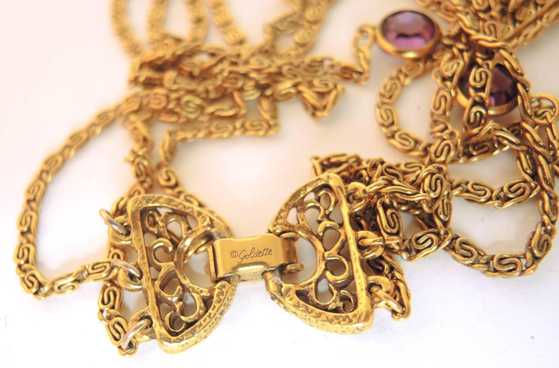 vintage goldette necklace