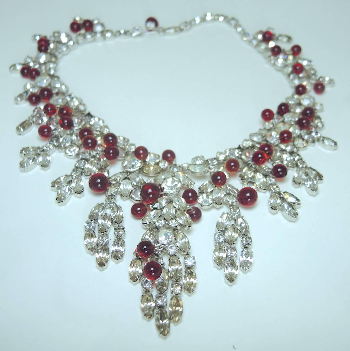 ruby cabochon necklace