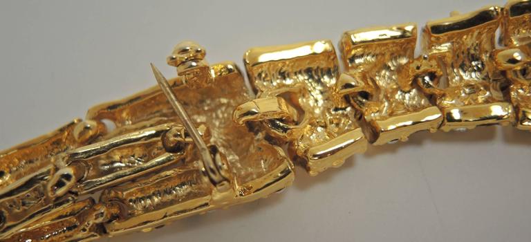 Hermès Enamel Bracelet Lions and Lionesses Large Gold Hdw Size GM 70