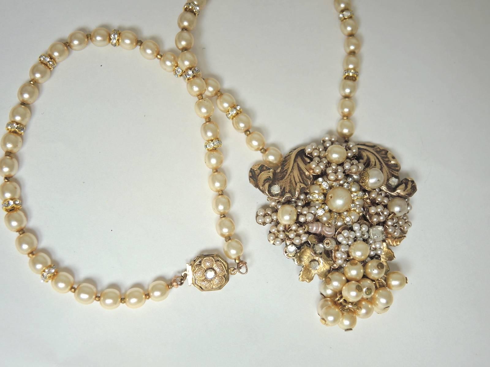 miriam haskell pearl necklace