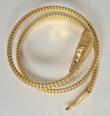 Vintage 1930s Coiled Serpent Bracelet