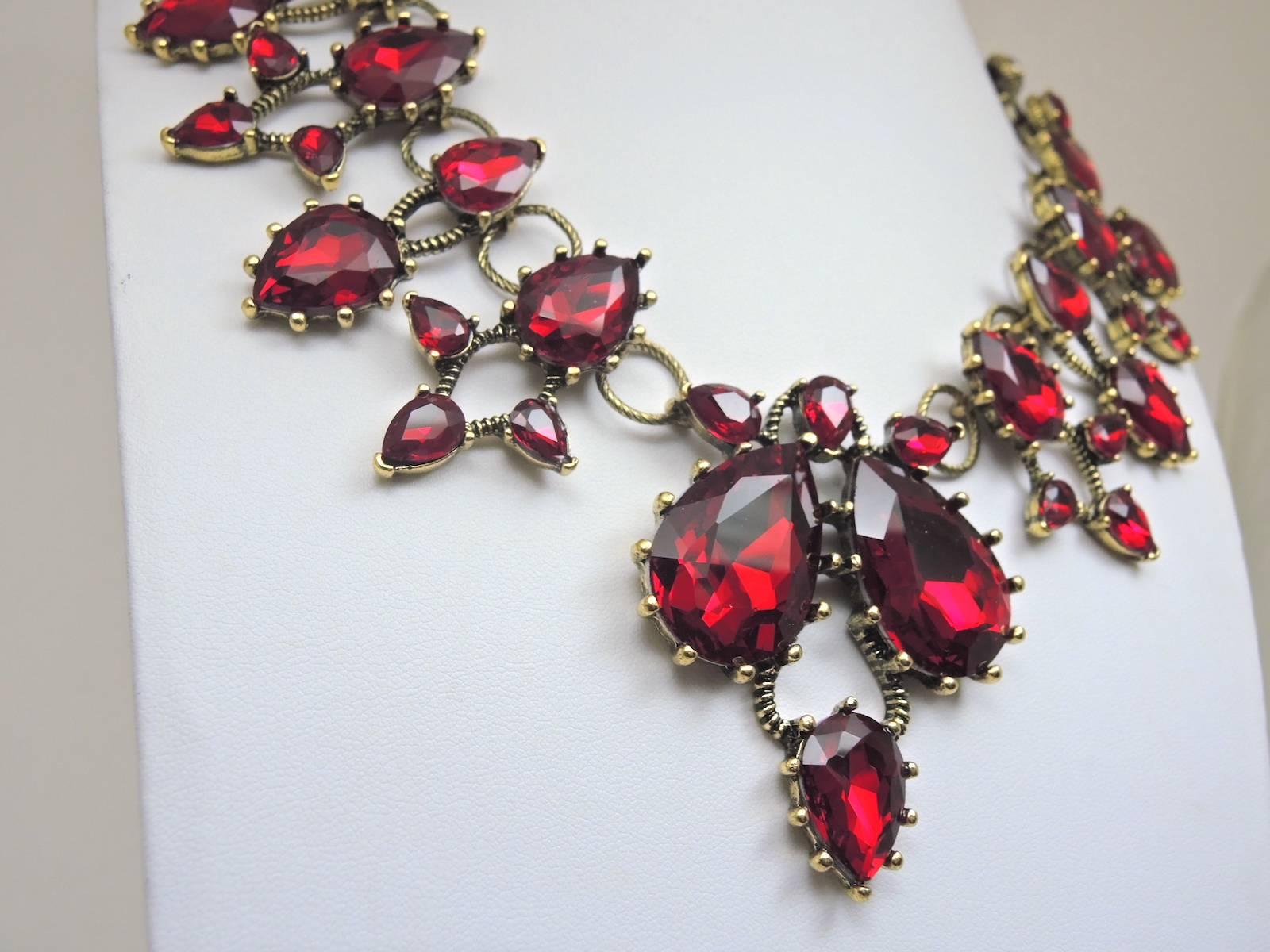 imitation ruby necklace