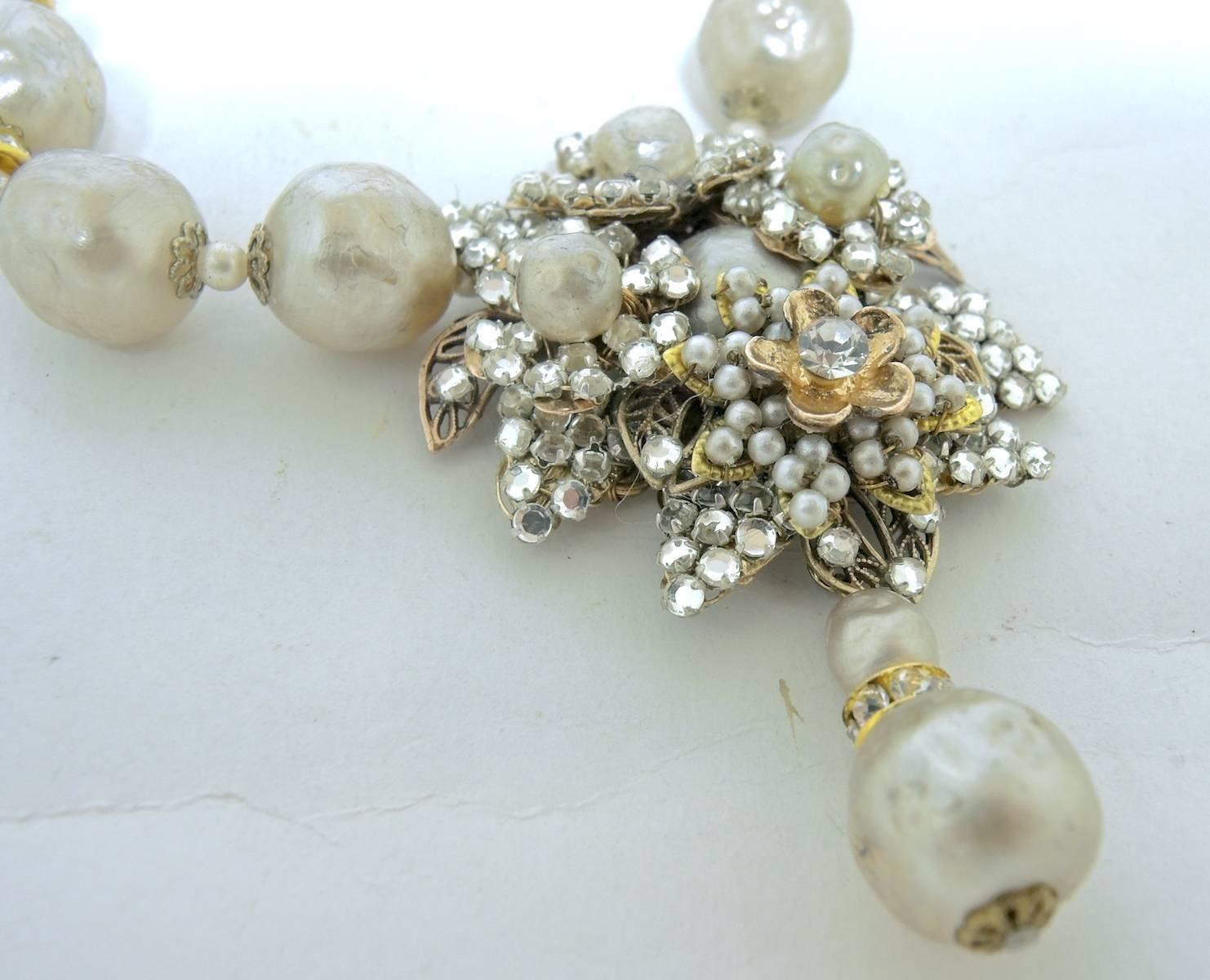faux baroque pearl necklace