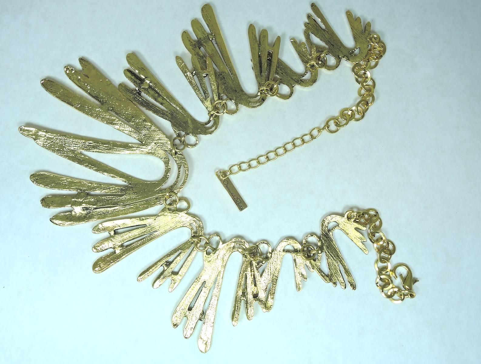 Oscar De La Renta Spike Bib Necklace 1