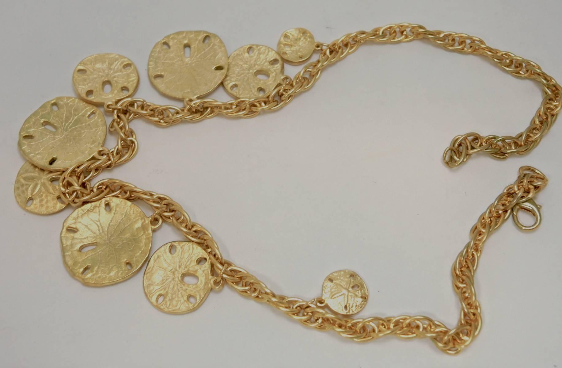 Women's Starfish Disc Vintage Necklace