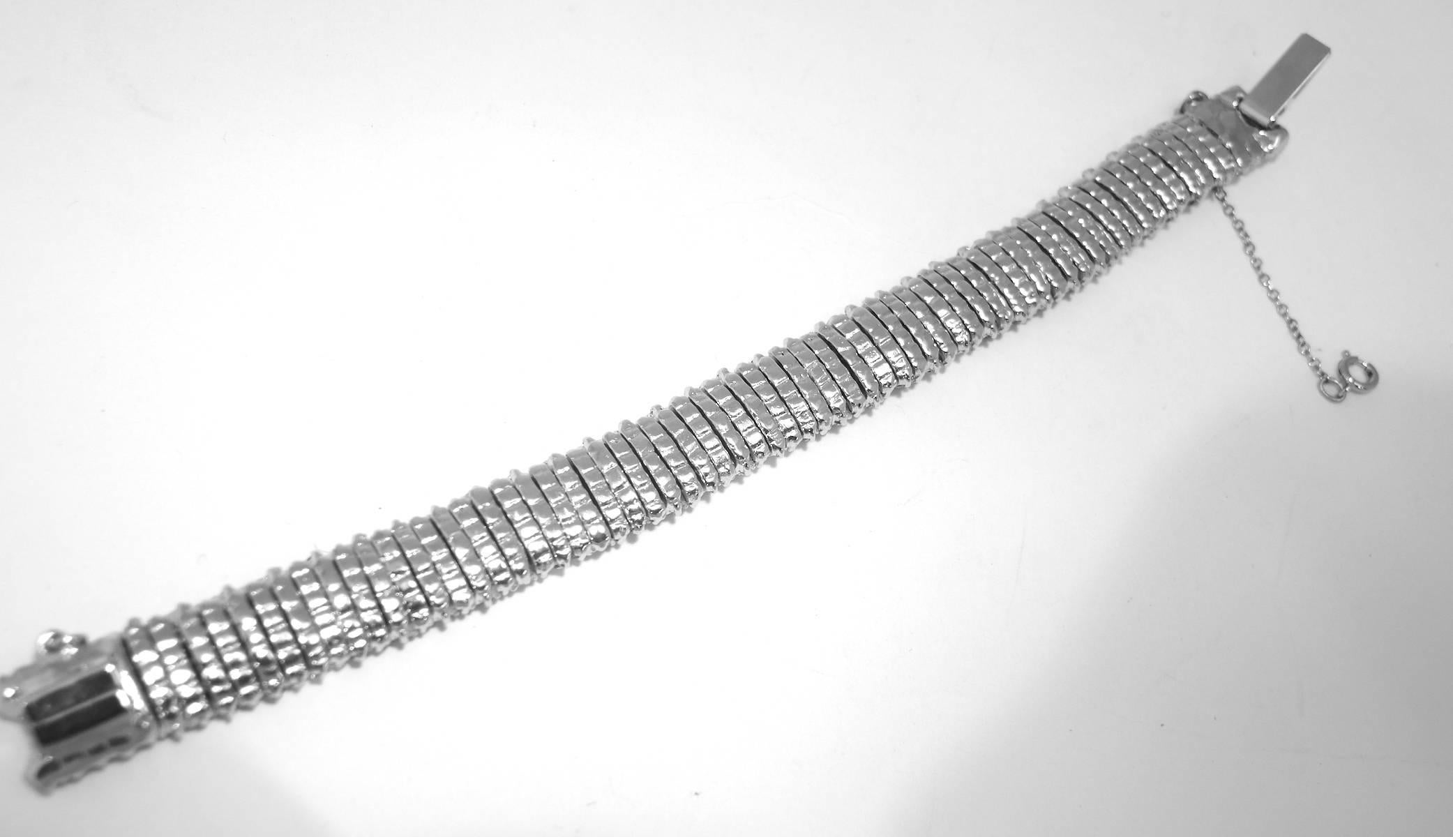 vintage clear rhinestone bracelet