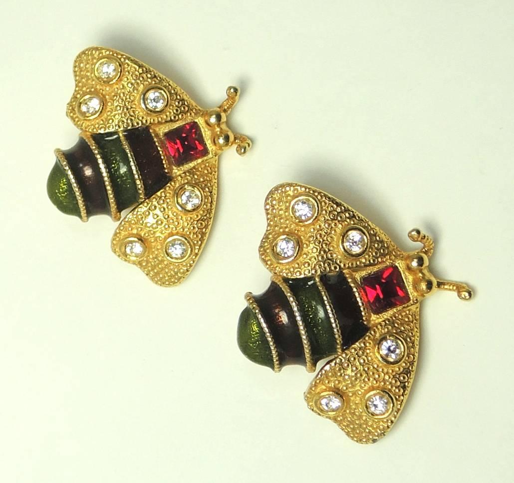 bumblebee earrings