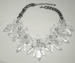 Vintage Lucite Floral Necklace