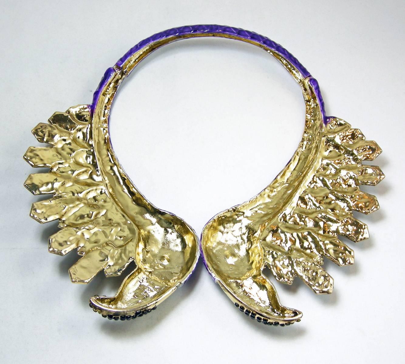 purple collar necklace