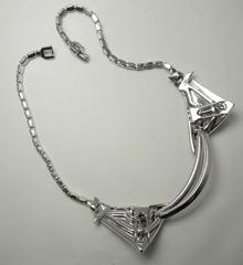 Marcel Boucher Vintage Faux Sapphire Duette Necklace, 1950s