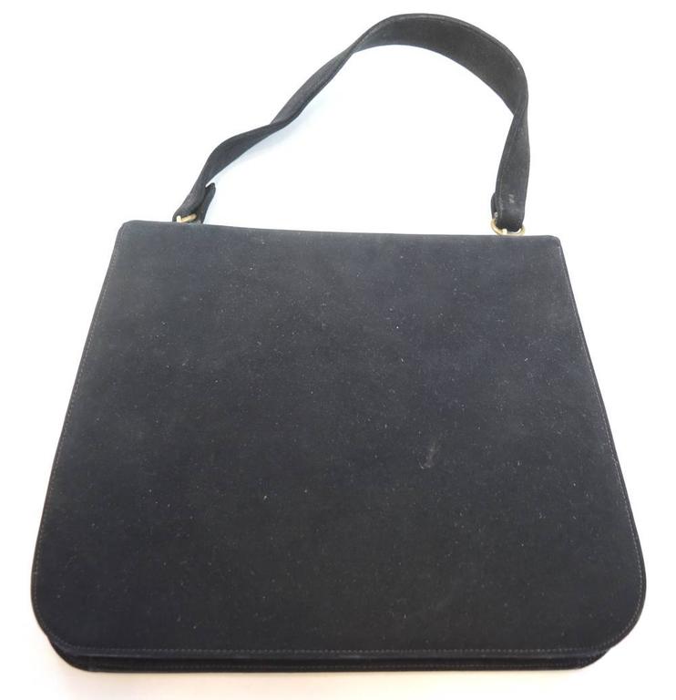 1960s Vintage Suede Bienen - Davis Black Handbag at 1stDibs | bienen ...