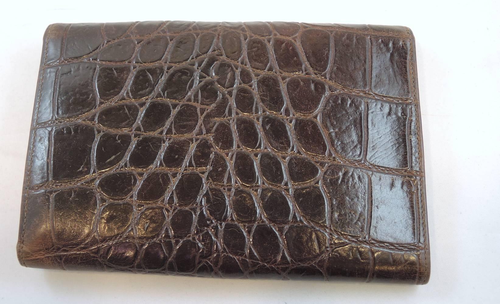 versace crocodile wallet