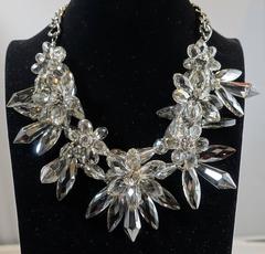 Brilliant Crystal Floral Necklace