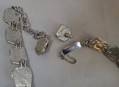 Limited Edition Yves Saint Laurent Red Gripoix Glass Necklace & Earring Set