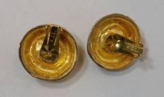Vintage 1960’s Kenneth Lane K.J.L. Golden Clip Earrings