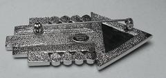 Vintage Signed Yamada Tokyo Deco Design Arrow Brooch
