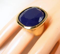 Kenneth Jay Lane Blue Stone Ring