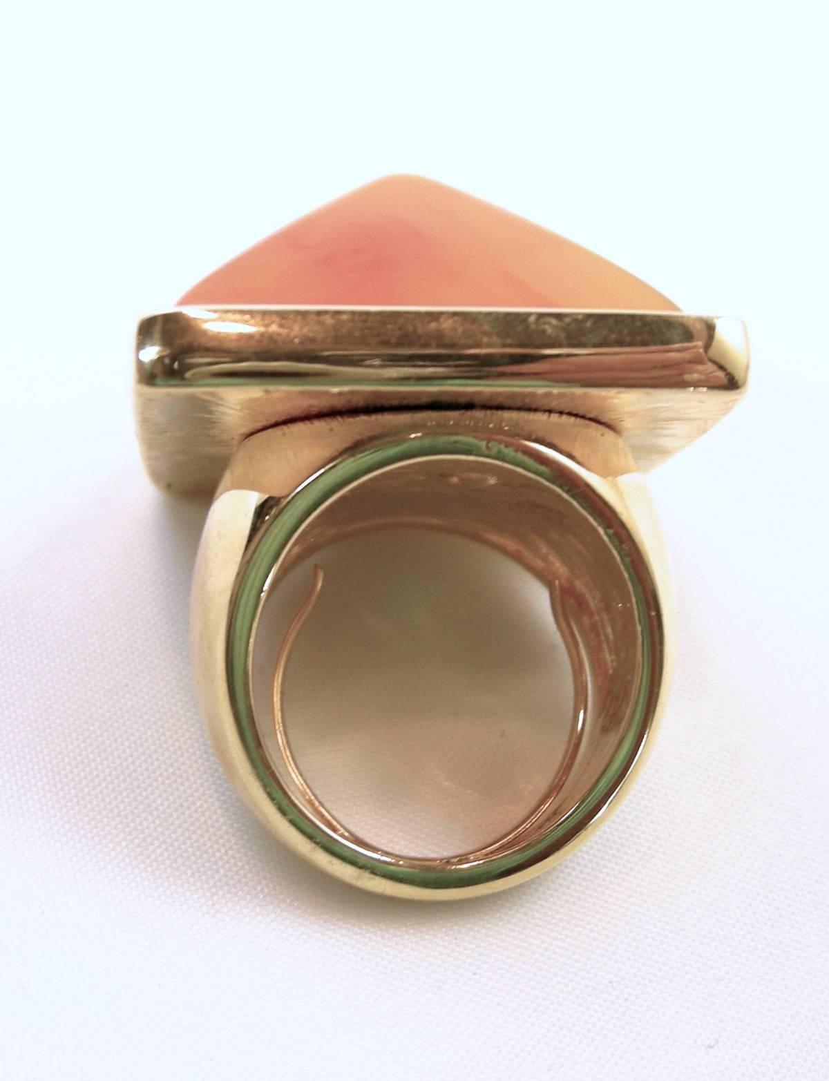 Kenneth Jay Lane Pryamid Ring In Excellent Condition For Sale In New York, NY