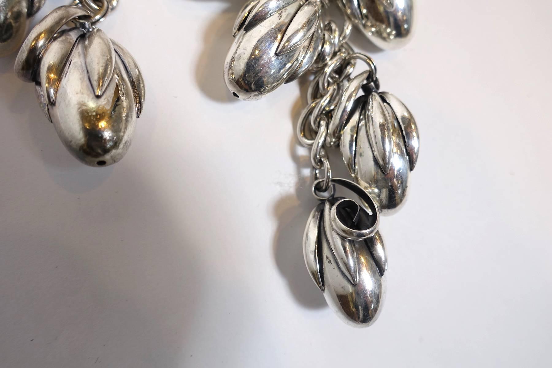 Men's Famous Vintage Signed Napier Acorn Drop Necklace, Bracelet & Earrings