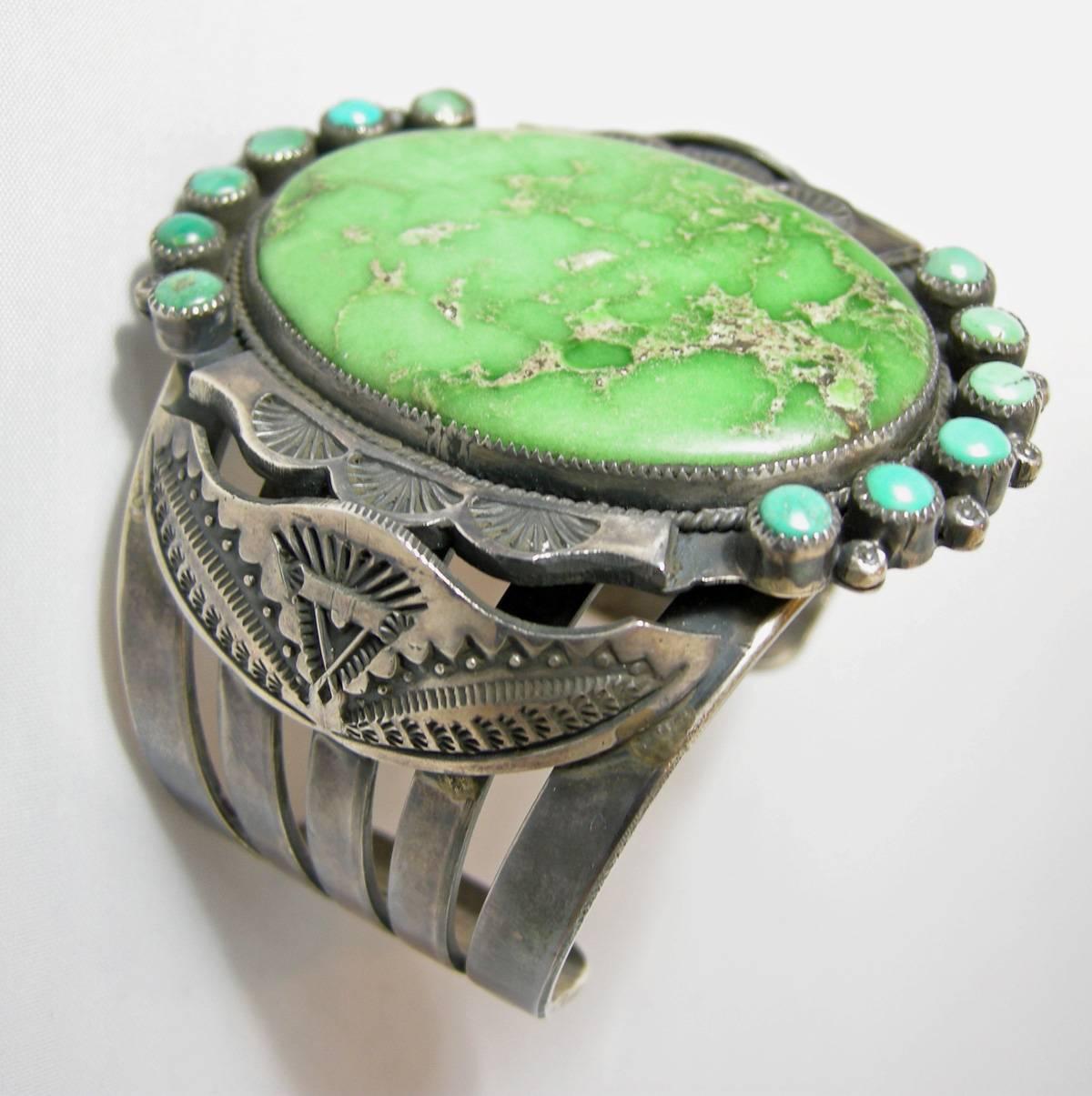 lime green turquoise jewelry