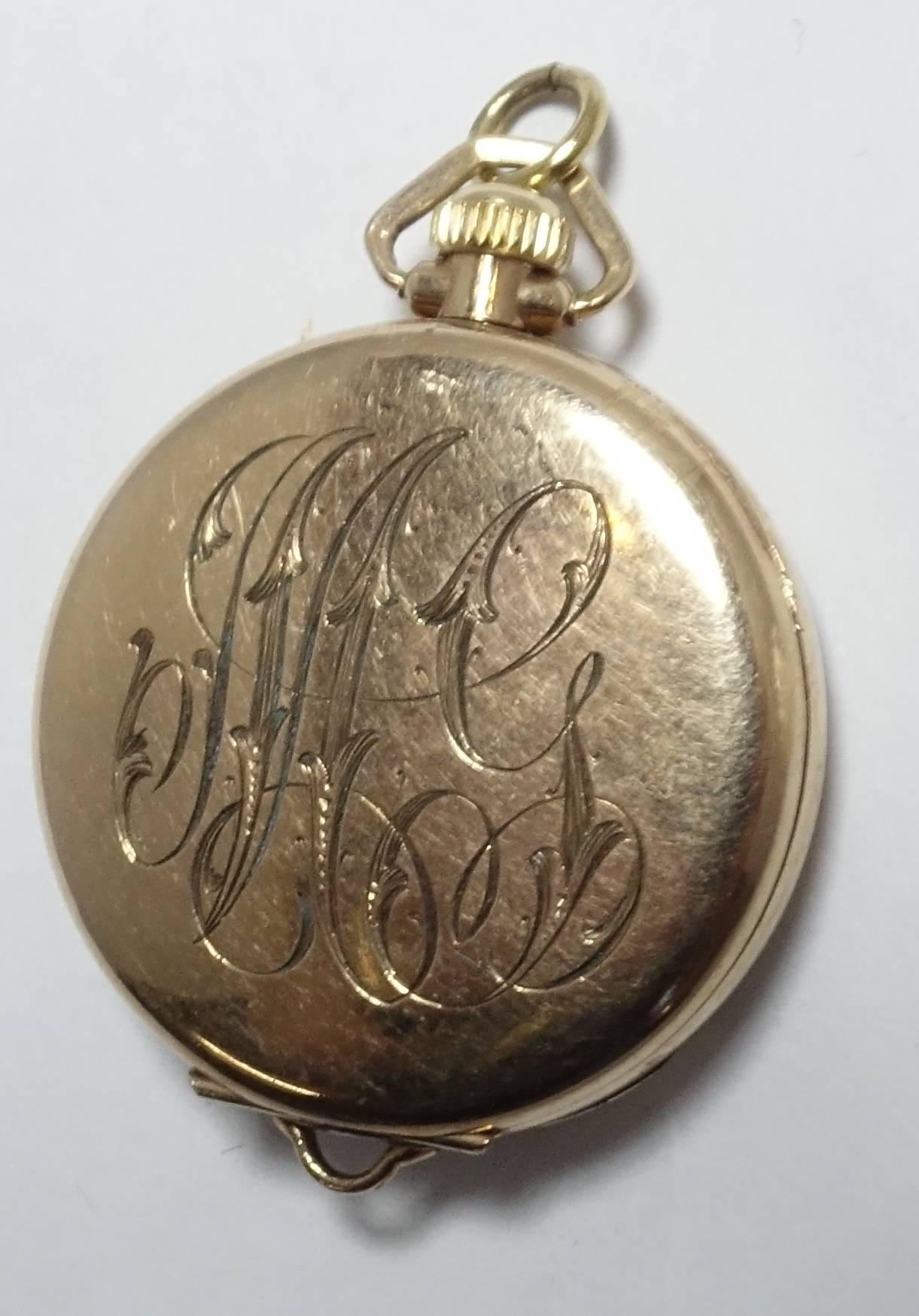 Elgin Gold-Filled Vintage Pendant Watch, As Is In Excellent Condition In New York, NY