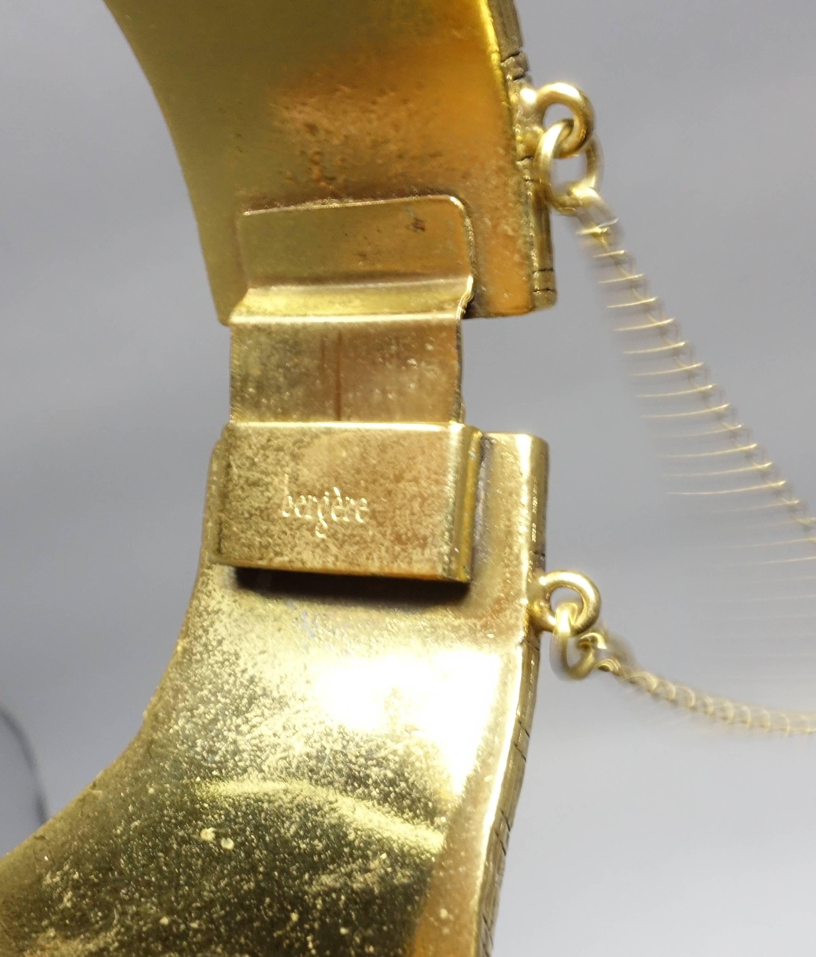 Vintage 1960s Bergere Leather Cuff Bracelet 1